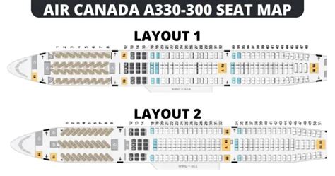 air canada a330 300 seat map